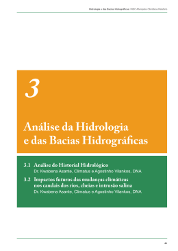 An&aacute;lise da Hidrologia e das Bacias Hidrogr&aacute;ficas