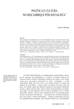 pol&iacute;tica e cultura no mo&ccedil;ambique p&oacute;s-socialista1
