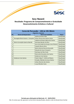 Sesc Nazar&eacute;