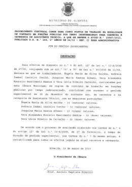 M U NICÍPIO DE ALMEIDA