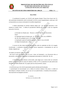 PREFEITURA DO MUNIC&Iacute;PIO DE S&Atilde;O PAULO