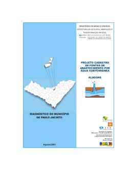 diagn&oacute;stico do munic&iacute;pio de paulo jacinto alagoas projeto