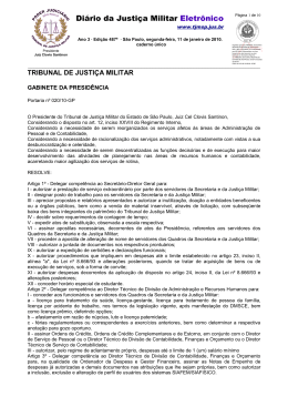 Di&aacute;rio da Justi&ccedil;a Militar Eletr&ocirc;nico