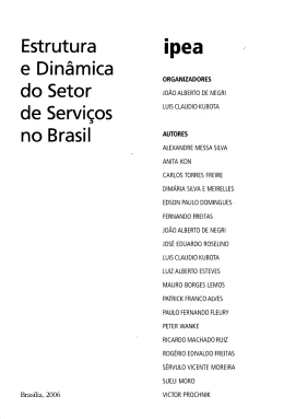 Estrutura e Dinâmica do Setor de Serviços no Brasil