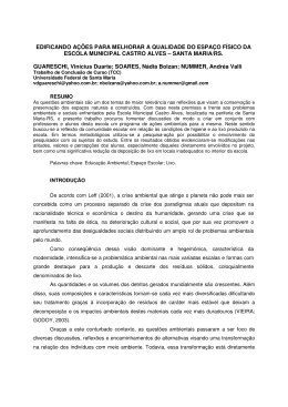 EDIFICANDO A&Ccedil;&Otilde;ES PARA MELHORAR A QUALIDADE DO