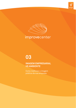 IMAGEM EMPRESARIAL VS AMBIENTE