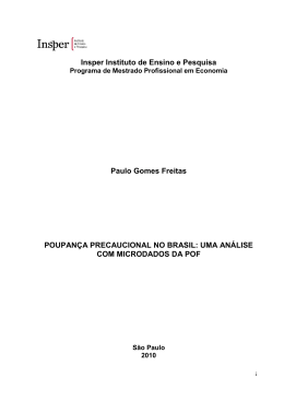 Insper Instituto de Ensino e Pesquisa Paulo Gomes Freitas