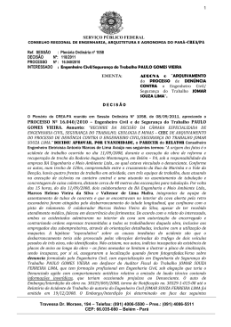 decis&atilde;o n&ordm; 118/2011 - CREA-PA