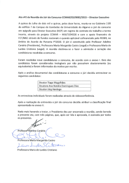 Ata nº2 - CCMAR - Universidade do Algarve