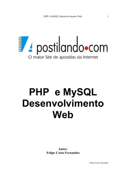 PHP e MySQL Desenvolvimento Web