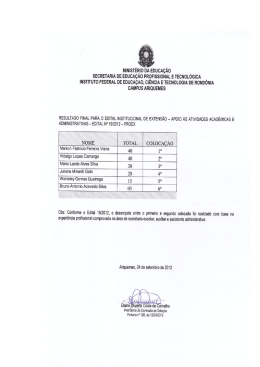 MINISTÉRIO DA EDUCAÇÃO l SECRETARIA DE EDUCAÇÃO