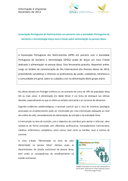 Associação Portuguesa de Nutricionistas em parceria com a