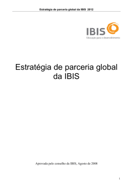 Estratégia de parceria global da IBIS
