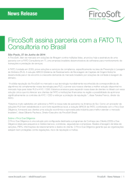 FircoSoft assina parceria com a FATO TI, Consultoria no Brasil