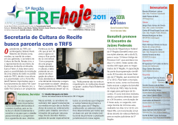 Secretaria de Cultura do Recife busca parceria com o TRF5