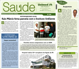 Kaio Márcio firma parceria com o Instituto UniGente
