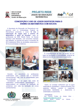 A Secretaria de Educação de Pernambuco em parceria com a