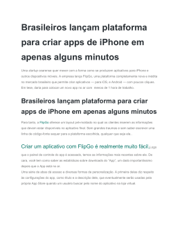 Brasileiros lançam plataforma para criar apps de iPhone em apenas