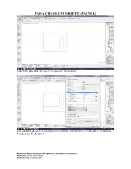 PARA CRIAR UM OBJETO (PAINEL)