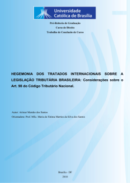 Arimar Mendes dos Santos - Universidade Cat&oacute;lica de Bras&iacute;lia