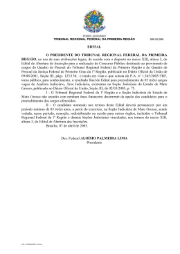 Edital com o Resultado Final - Cuiab&aacute;/MT