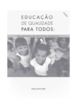 Educa&ccedil;&atilde;o de qualidade para todos - unesdoc