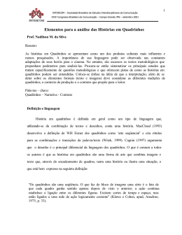 Elementos para a an&aacute;lise das Hist&oacute;rias em Quadrinhos