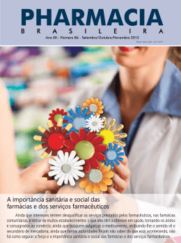 Revista Pharmacia Brasileira - Conselho Federal de Farmácia