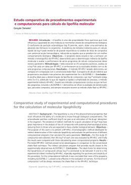 Estudo comparativo de procedimentos experimentais e
