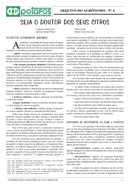Seja o doutor dos seus citros - IPNI