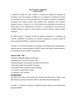Breve Histórico ABECiPsi
