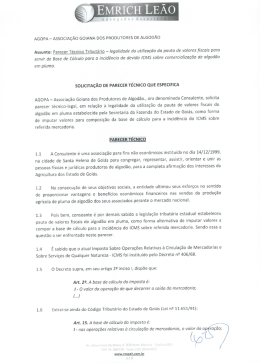 DOCUMENTO 2 - c&oacute;pia do Parecer T&eacute;cnico Tribut&aacute;rio