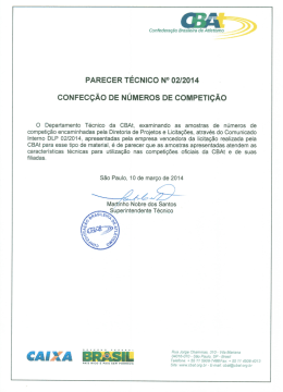 Parecer Técnico nº002/2014