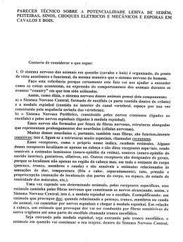 PARECER TÉCNICO soBRE A roTENClALmADlâ