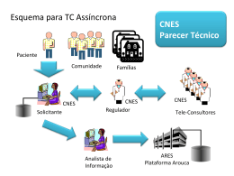 Esquema para TC Ass&iacute;ncrona CNES Parecer T&eacute;cnico