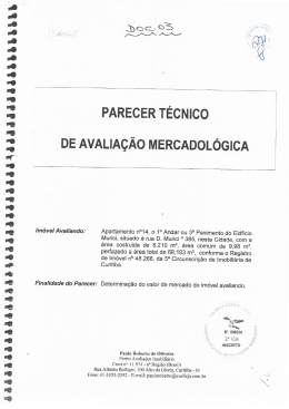 PARECER TECNICO