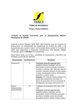 TERMO DE REFERÊNCIA Parecer Técnico 026/2015