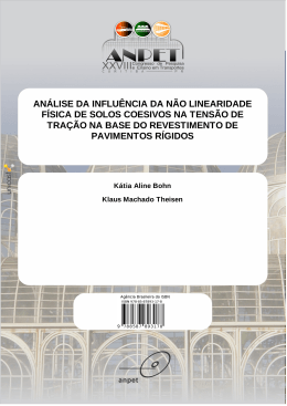 an&aacute;lise da influ&ecirc;ncia da n&atilde;o linearidade f&iacute;sica de solos