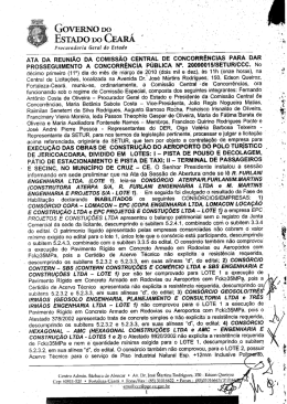 ATA DA REUNIÃO .DA coMIssÃo cENTRAL DEV coNc`oRRÉNci`As