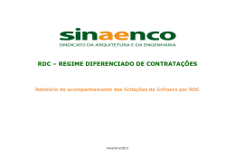 RDC &ndash; REGIME DIFERENCIADO DE CONTRATA&Ccedil;&Otilde;ES