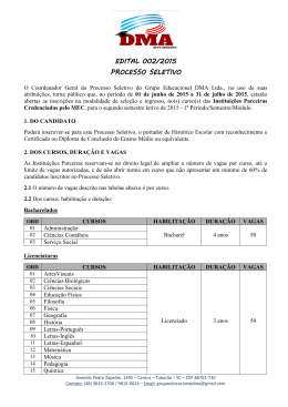 Edital - Ag&ecirc;ncia de Not&iacute;cias S&atilde;o Joaquim Online