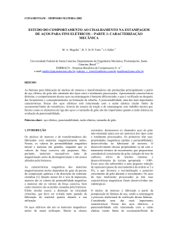 estudo do comportamento ao cisalhamento na estampagem de