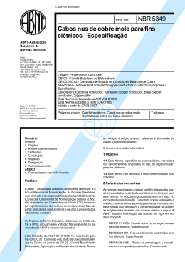 NBR 5349 Cabos nus de cobre mole para fins el&eacute;tricos