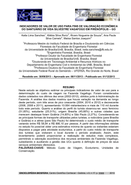 indicadores de valor de uso para fins de valora&ccedil;&atilde;o econ&ocirc;mica do