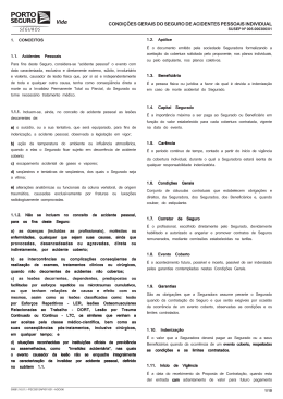 1. CONCEITOS 1.1. Acidentes Pessoais Para fins