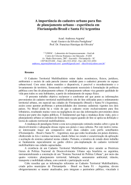 A import&acirc;ncia do cadastro urbano para fins de - GeoLab