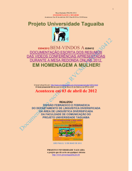 aconteceu TER&Ccedil;A-FEIRA 03 DE ABRIL DE 2012