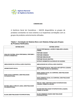 A Ger&ecirc;ncia Geral de Cosm&eacute;ticos &ndash; GGCOS disponibiliza os