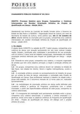 chamamento p&uacute;blico poiesis n&ordm; 05/2014