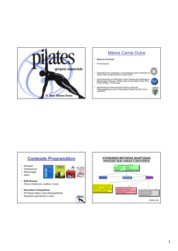 PILATES para grupos especiais